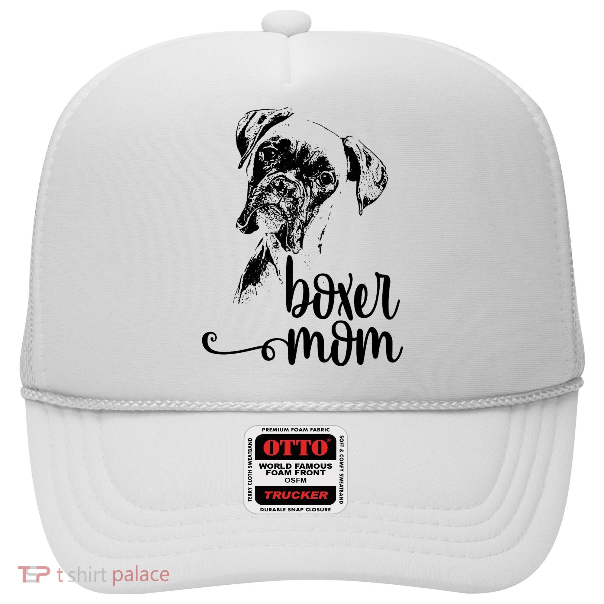 Boxer Mom Dog Face Dog Lovers Boxer Mom Hat
