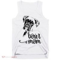 Boxer Mom Dog Face Dog Lovers Boxer Mom Tank Top thumb 0