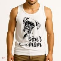 Boxer Mom Dog Face Dog Lovers Boxer Mom Tank Top thumb 3