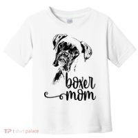Boxer Mom Dog Face Dog Lovers Boxer Mom Toddler T-Shirt thumb 0