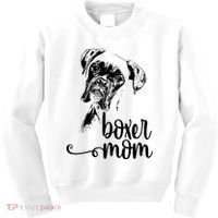 Boxer Mom Dog Face Dog Lovers Boxer Mom Kids Sweatshirt thumb 0