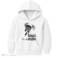 Boxer Mom Dog Face Dog Lovers Boxer Mom Kids Hoodie thumb 0