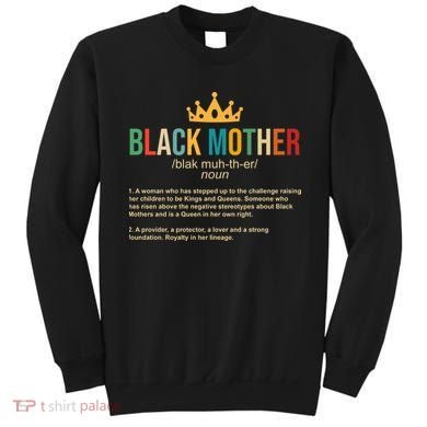 Black Mother Definition Crown Sweatshirt