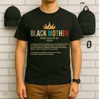Black Mother Definition Crown T-Shirt thumb 6