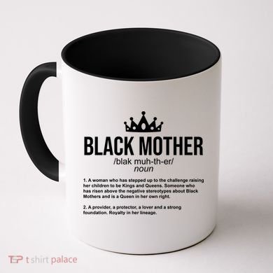 Black Mother Definition Crown Coffee Mug