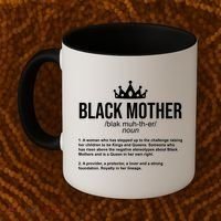 Black Mother Definition Crown Coffee Mug thumb 2