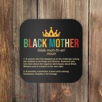 Black Mother Definition Crown Coaster thumb 0