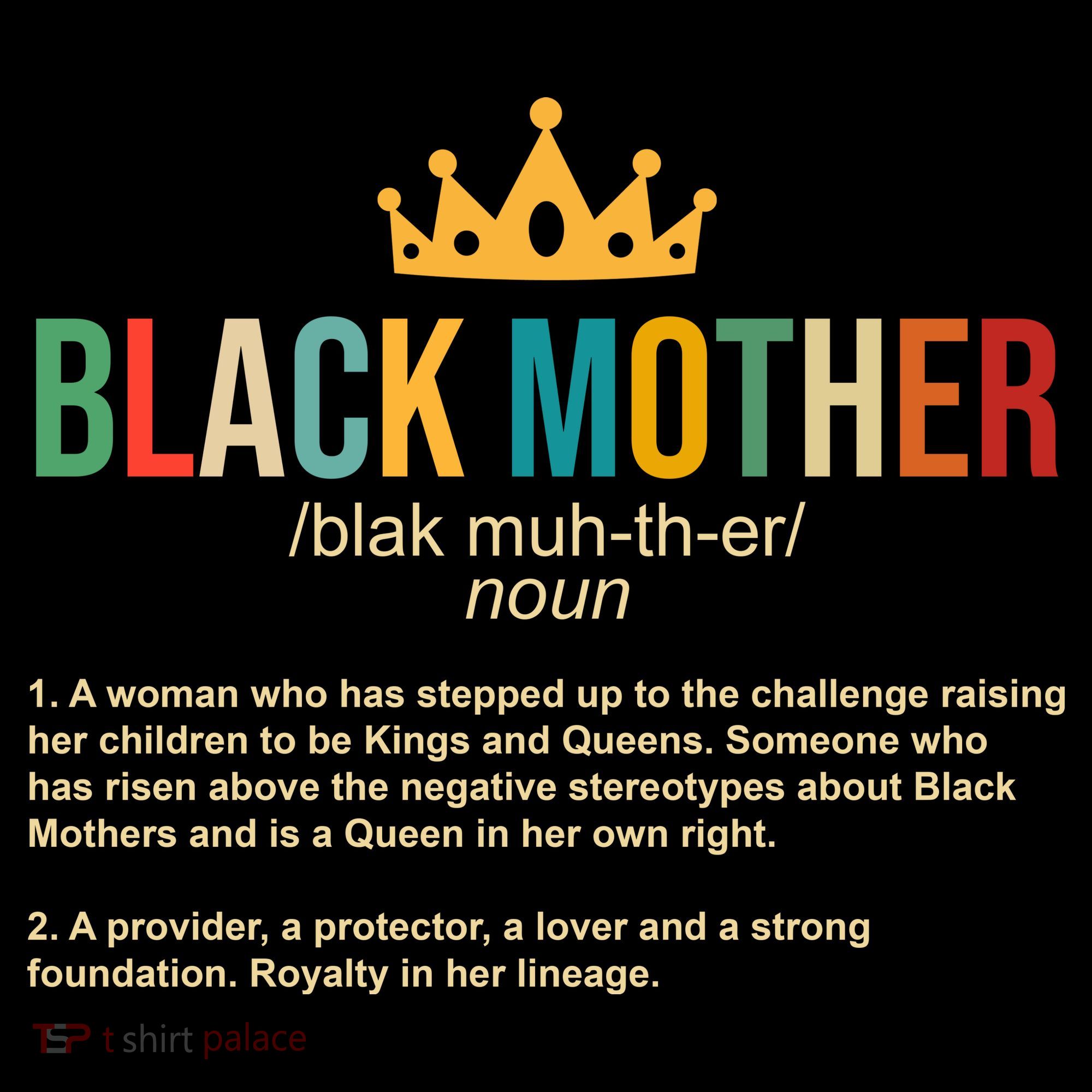 Black Mother Definition Crown Ornament