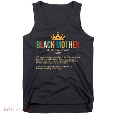 Black Mother Definition Crown Tank Top
