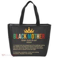 Black Mother Definition Crown Tote Bag thumb 0
