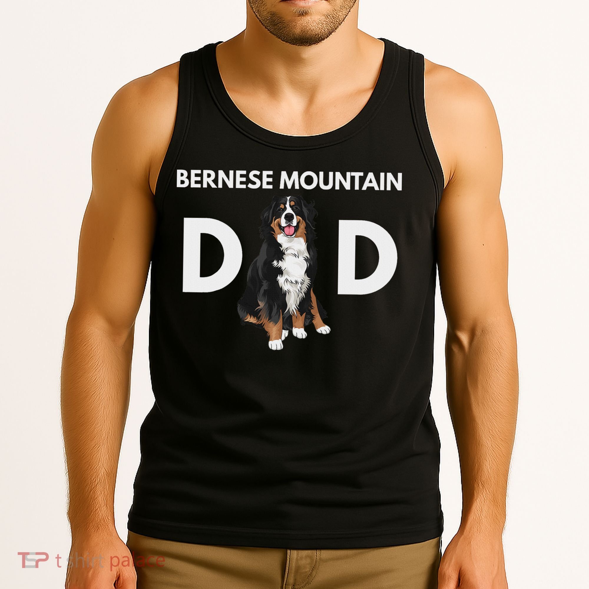 Bernese Mountain Dog Dad Funny Dog Dad Bernese Mountain Dad Tank Top
