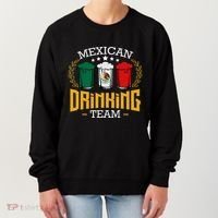 Beer Mexican Drinking Team Mexico Flag Funny Beer Pub Party Women's Sweatshirt thumb 0