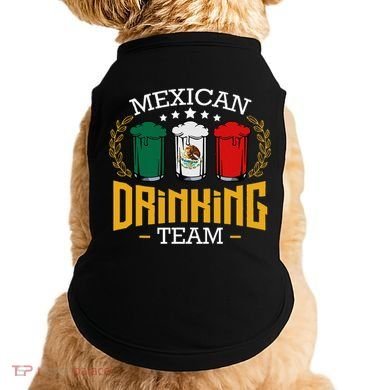 Beer Mexican Drinking Team Mexico Flag Funny Beer Pub Party Doggie Tank