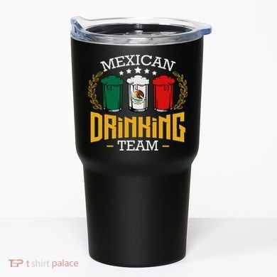 Beer Mexican Drinking Team Mexico Flag Funny Beer Pub Party Tumbler