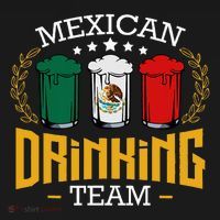 Beer Mexican Drinking Team Mexico Flag Funny Beer Pub Party Mousepad thumb 1
