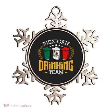 Beer Mexican Drinking Team Mexico Flag Funny Beer Pub Party Ornament