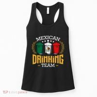 Beer Mexican Drinking Team Mexico Flag Funny Beer Pub Party Women's Tank Top thumb 0