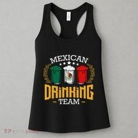 Beer Mexican Drinking Team Mexico Flag Funny Beer Pub Party Women's Tank Top thumb 3
