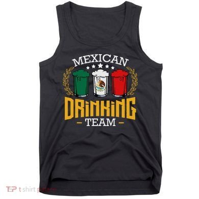 Beer Mexican Drinking Team Mexico Flag Funny Beer Pub Party Tank Top