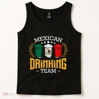Beer Mexican Drinking Team Mexico Flag Funny Beer Pub Party Tank Top thumb 2