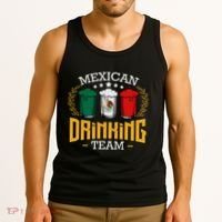 Beer Mexican Drinking Team Mexico Flag Funny Beer Pub Party Tank Top thumb 3
