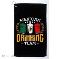 Beer Mexican Drinking Team Mexico Flag Funny Beer Pub Party Golf Towel thumb 0