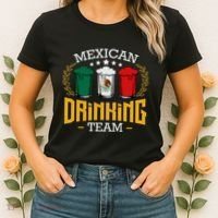 Beer Mexican Drinking Team Mexico Flag Funny Beer Pub Party Women's T-Shirt thumb 2