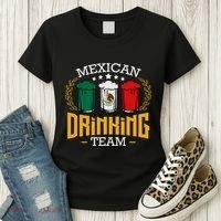 Beer Mexican Drinking Team Mexico Flag Funny Beer Pub Party Women's T-Shirt thumb 3