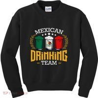 Beer Mexican Drinking Team Mexico Flag Funny Beer Pub Party Kids Sweatshirt thumb 0
