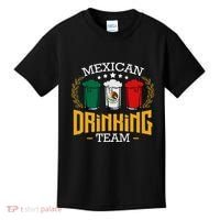 Beer Mexican Drinking Team Mexico Flag Funny Beer Pub Party Kids T-Shirt thumb 0