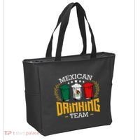 Beer Mexican Drinking Team Mexico Flag Funny Beer Pub Party Tote Bag thumb 2