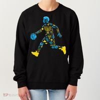 Basketball Menorah Dreidel Jewish Hanukkah Women's Sweatshirt thumb 0