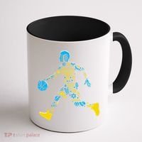 Basketball Menorah Dreidel Jewish Hanukkah Coffee Mug thumb 1