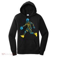 Basketball Menorah Dreidel Jewish Hanukkah Women's Hoodie thumb 0