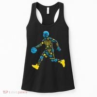 Basketball Menorah Dreidel Jewish Hanukkah Women's Tank Top thumb 0