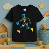 Basketball Menorah Dreidel Jewish Hanukkah Toddler T-Shirt thumb 3