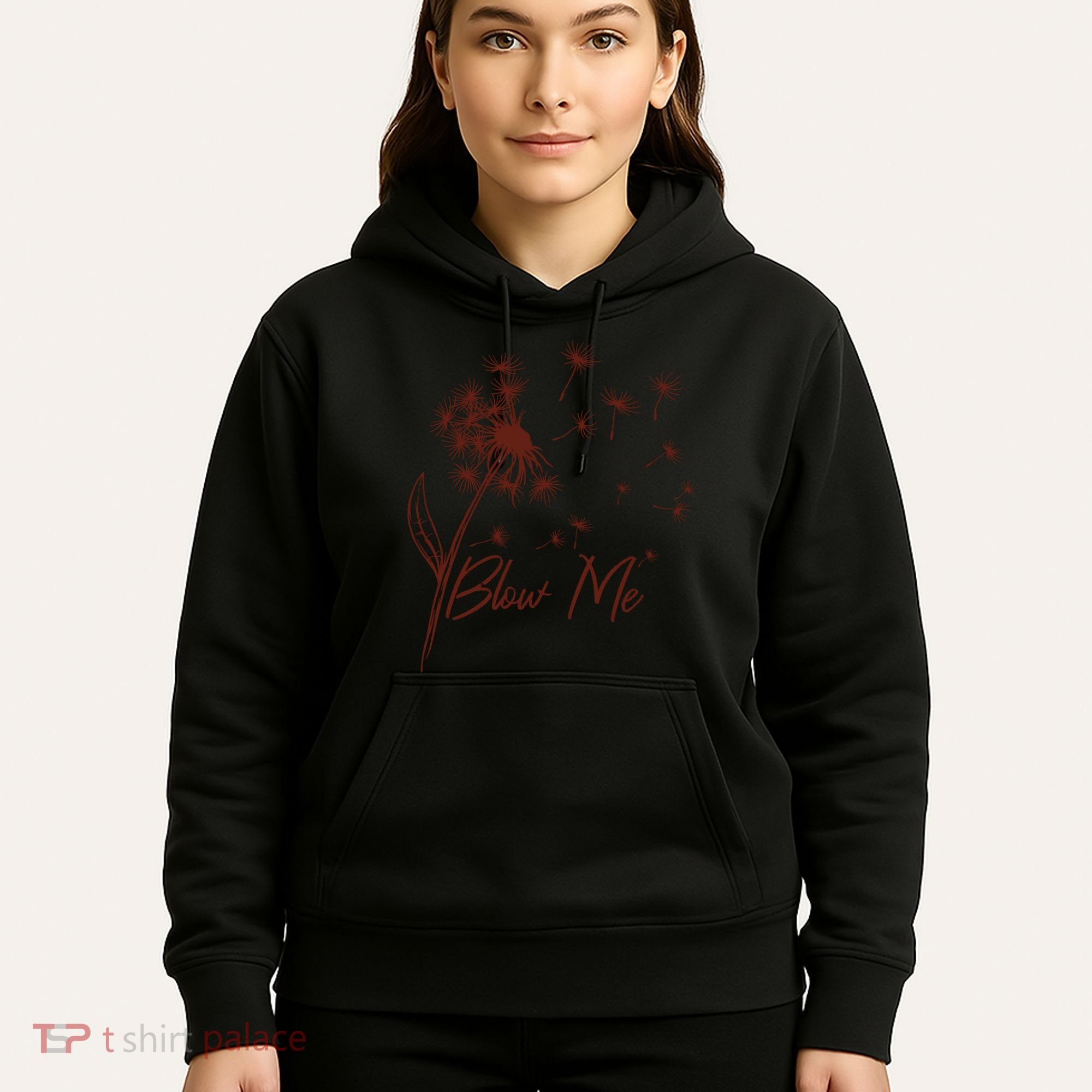 Blow Me Dandelion Funny Hoodie