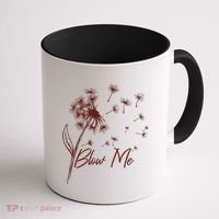 Blow Me Dandelion Funny Coffee Mug thumb 1