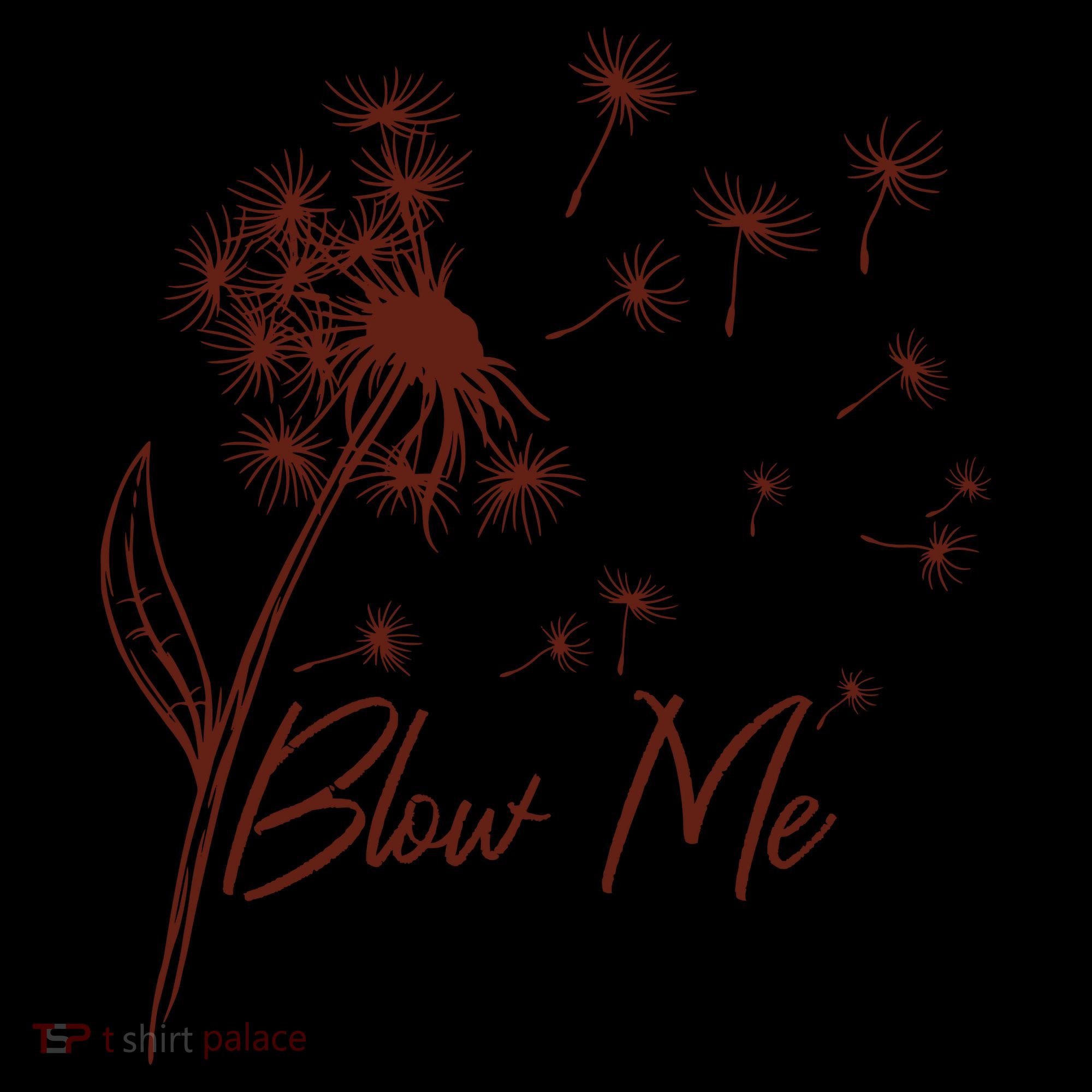 Blow Me Dandelion Funny Ornament