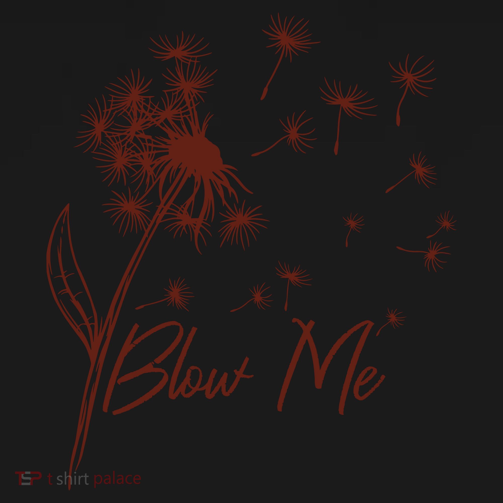 Blow Me Dandelion Funny Tall Hoodie