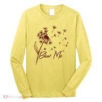 Blow Me Dandelion Funny Long Sleeve Shirt thumb 0