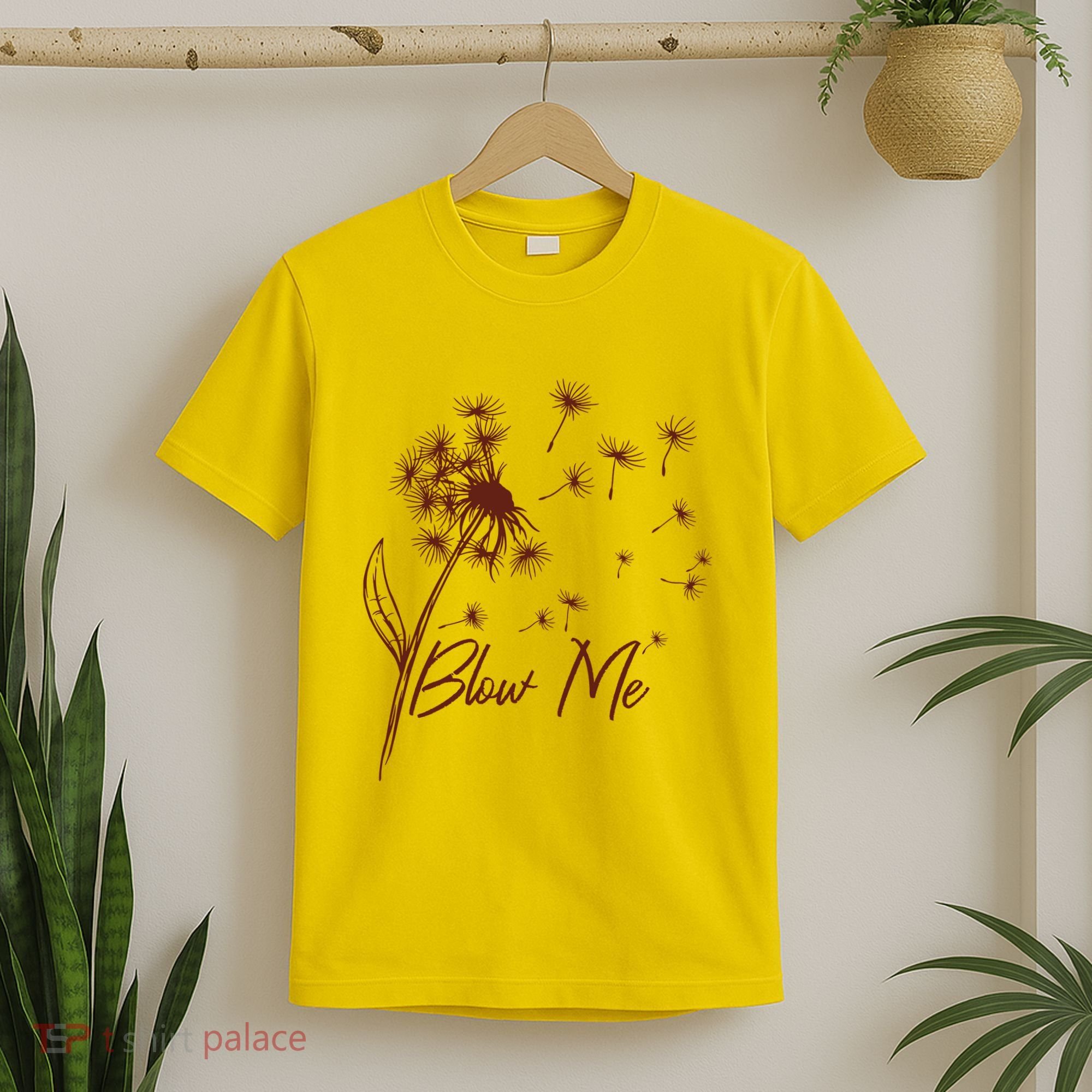 Blow Me Dandelion Funny T-Shirt