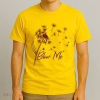 Blow Me Dandelion Funny T-Shirt thumb 3