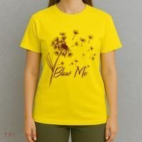 Blow Me Dandelion Funny T-Shirt thumb 4
