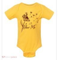 Blow Me Dandelion Funny Baby Bodysuit thumb 0