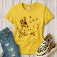 Blow Me Dandelion Funny Women's T-Shirt thumb 3
