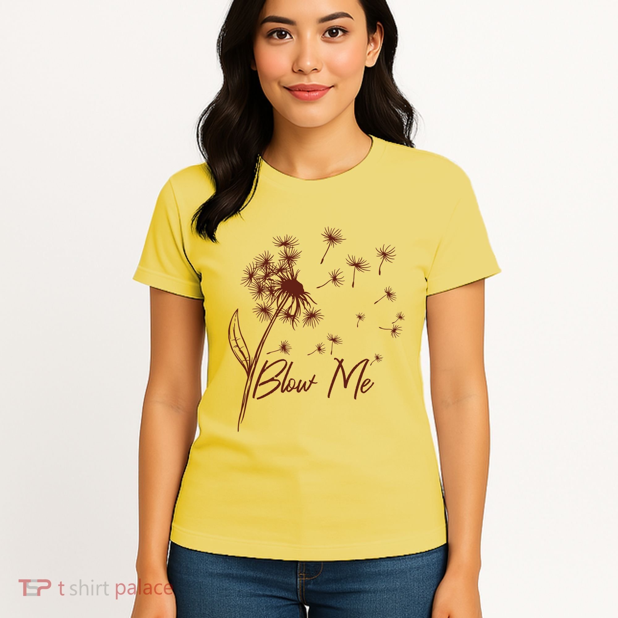 Blow Me Dandelion Funny Women's T-Shirt