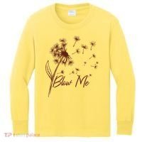 Blow Me Dandelion Funny Kids Long Sleeve Shirt thumb 0