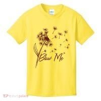 Blow Me Dandelion Funny Kids T-Shirt thumb 0