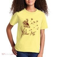 Blow Me Dandelion Funny Kids T-Shirt thumb 2